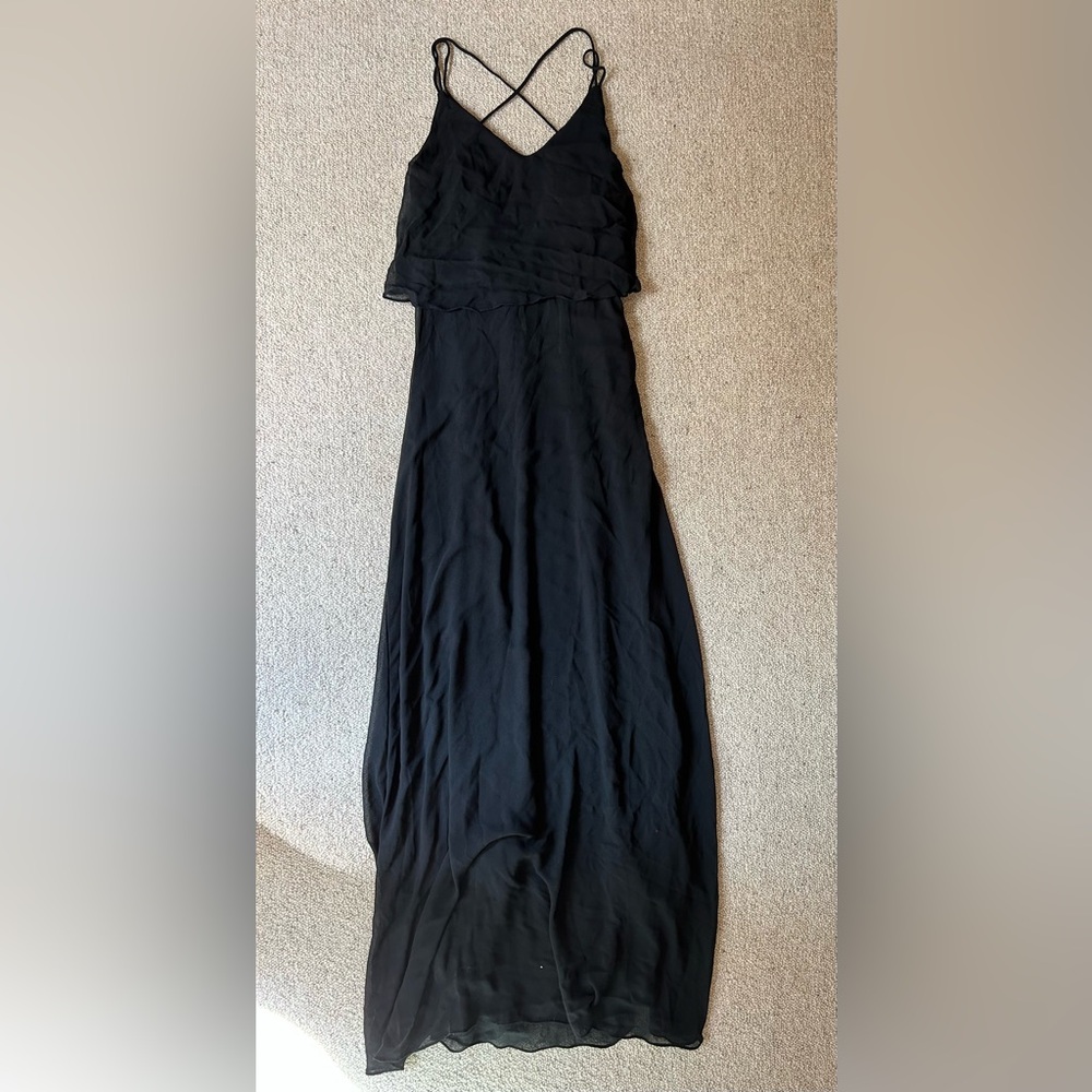 Black maxi dress